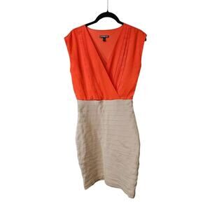 Express Womens XS Dress Sleeveless Crossover V-Neck Side Zip BELT NOT INCLUDED